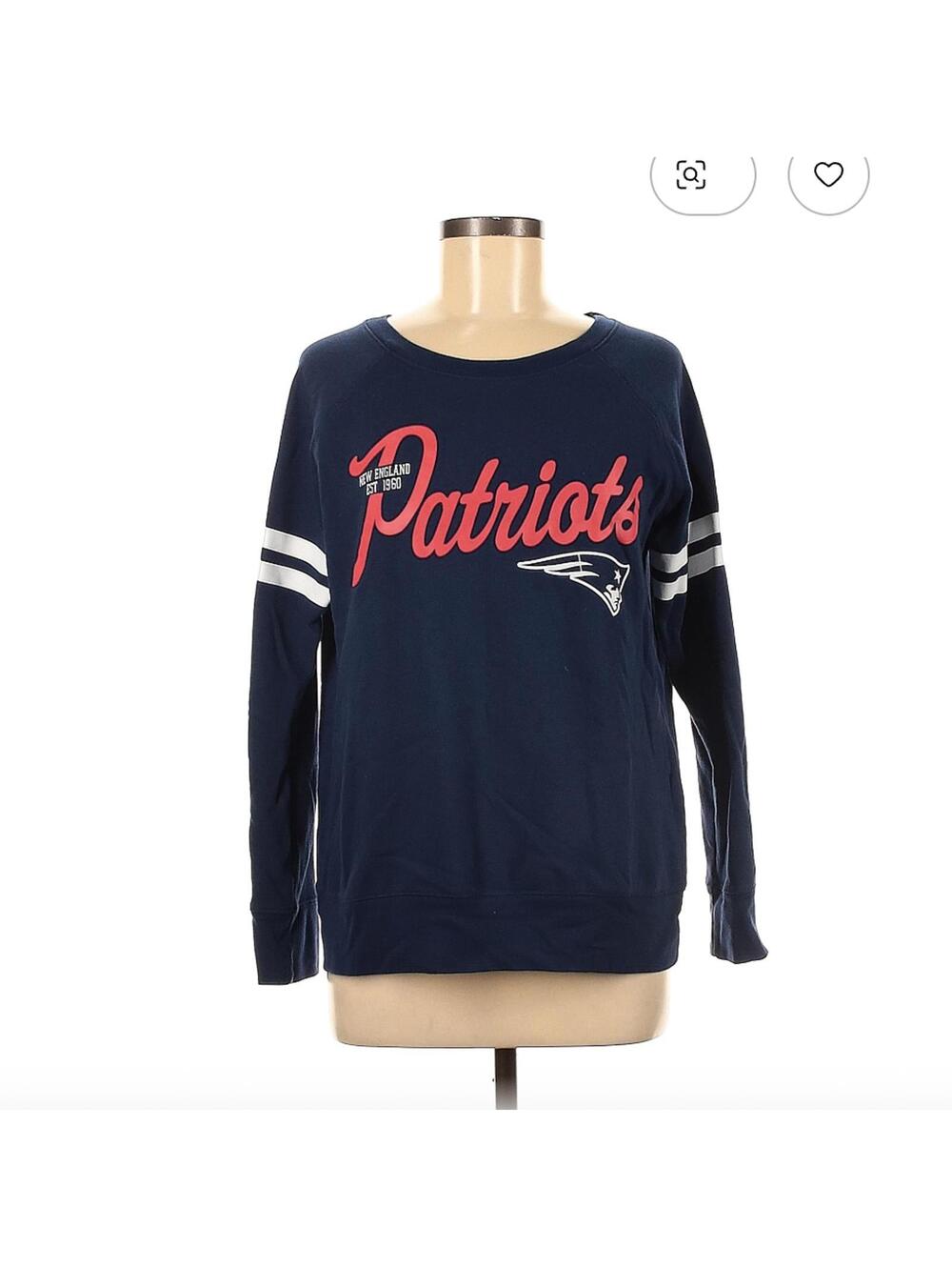 New England Patriots Blue Sweatshirt Size M